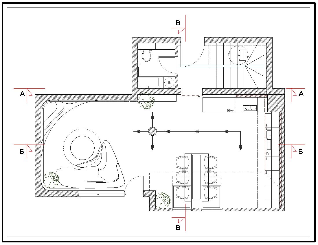 Floor Plan, Apartment Interior by Jovo Bozhinovski