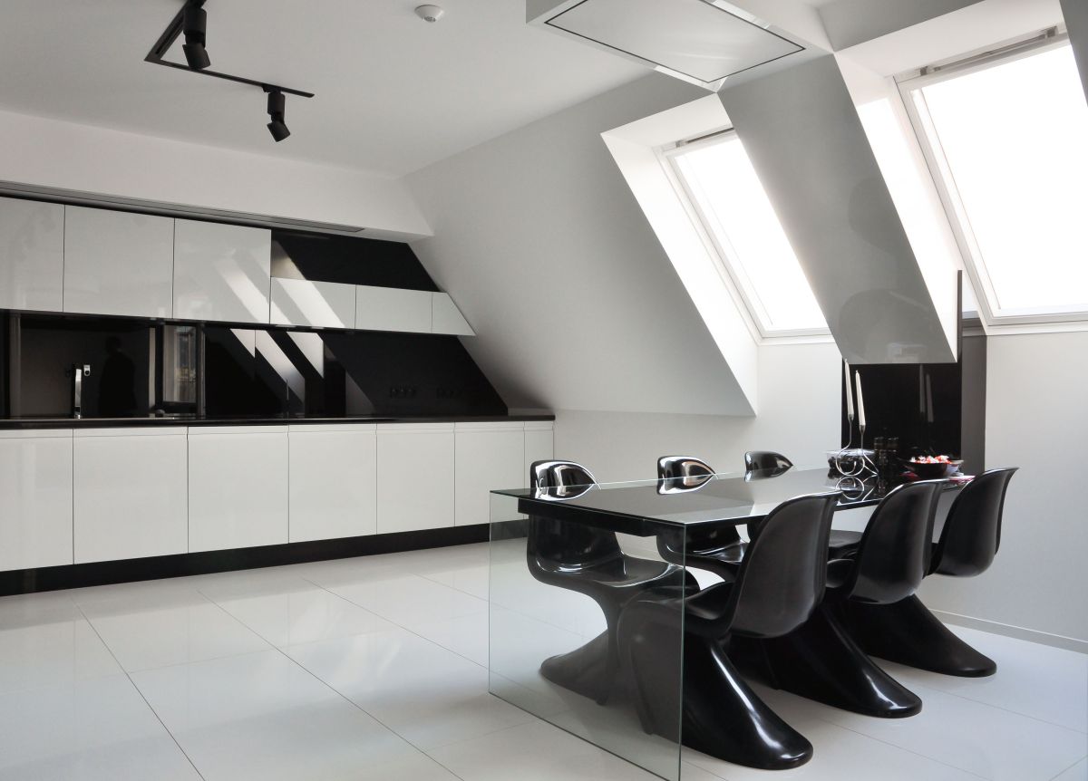 Kitchen, Dining Space, Apartment Interior by Jovo Bozhinovski