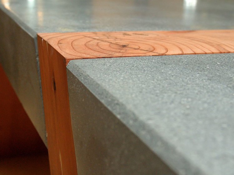 Weight of Space, Concrete and Timber Desk