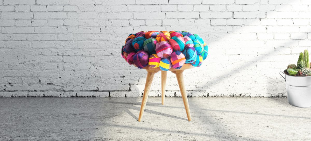 Colorful Recycled Furniture
