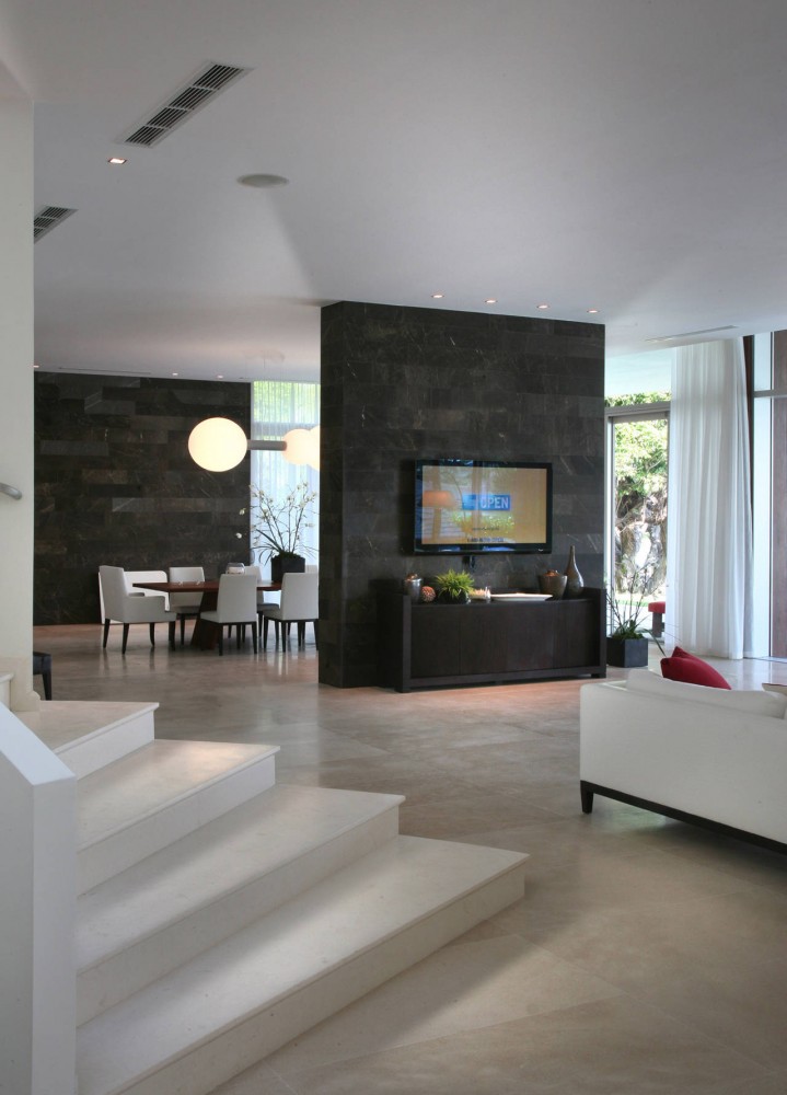 Living Room, Contemporary Home in Miami Beach, Florida