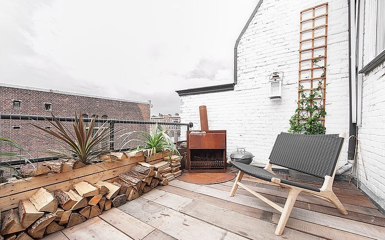 Roof Terrace, Outdoor Fireplace
