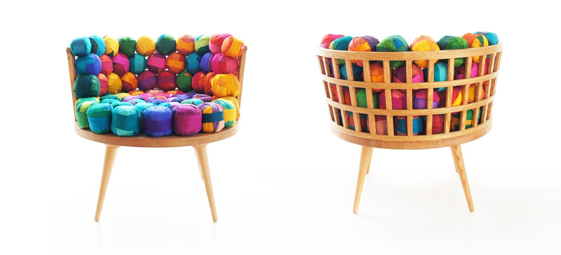 Colorful Recycled Furniture