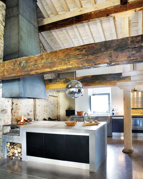 Rustic, Industrial, and Modern Kitchen