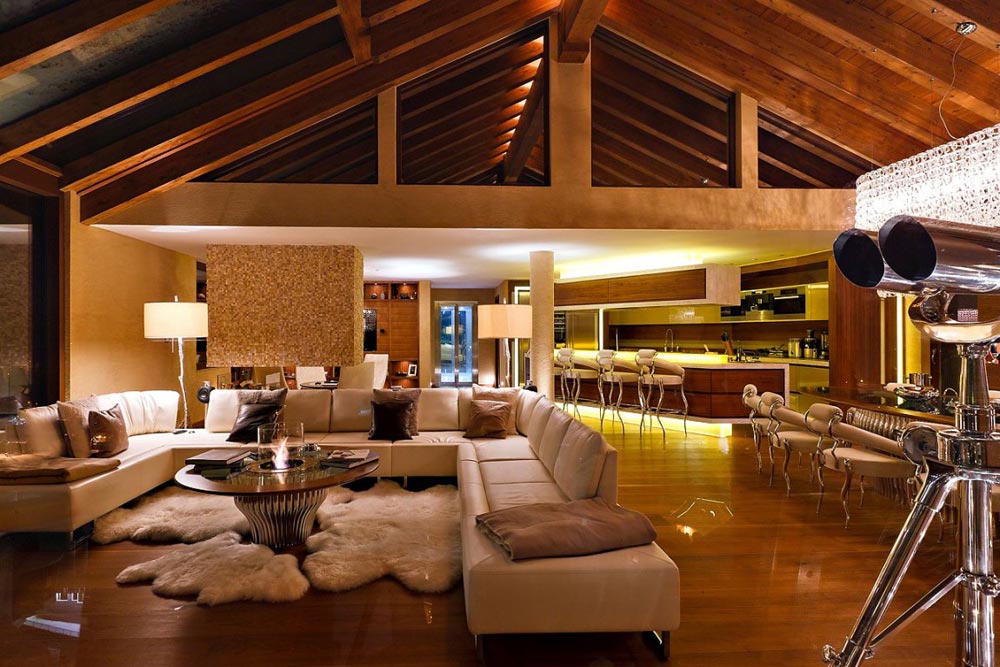 Living Room, Luxury Boutique Chalet in Zermatt