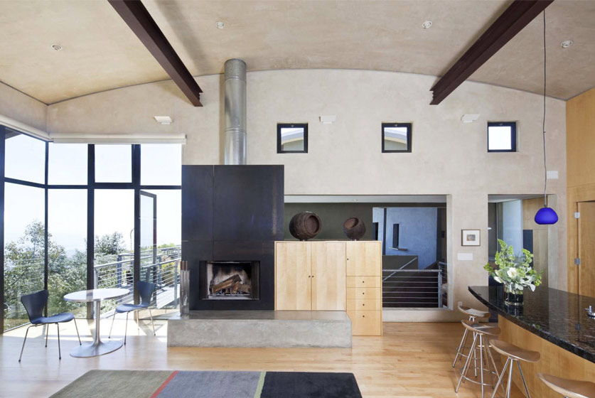 Living Room, Modern Home in Berkeley, California