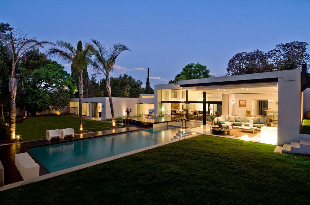 Lighting, Pool, Evening, Exquisite Modern Home in Cape Town