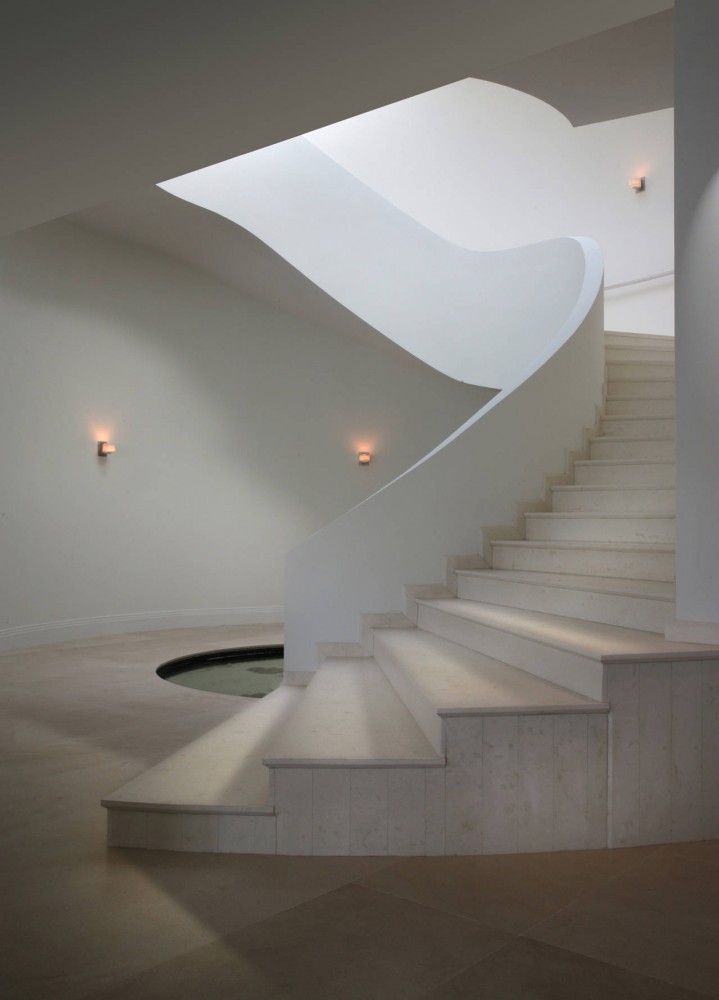 Modern Stairs, Contemporary Home in Miami Beach, Florida