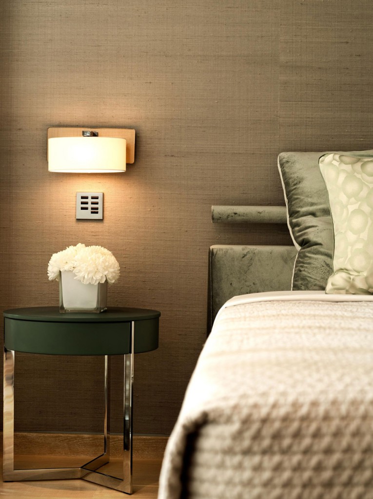Side Table, Lighting, Bedroom, Family House in Portugal